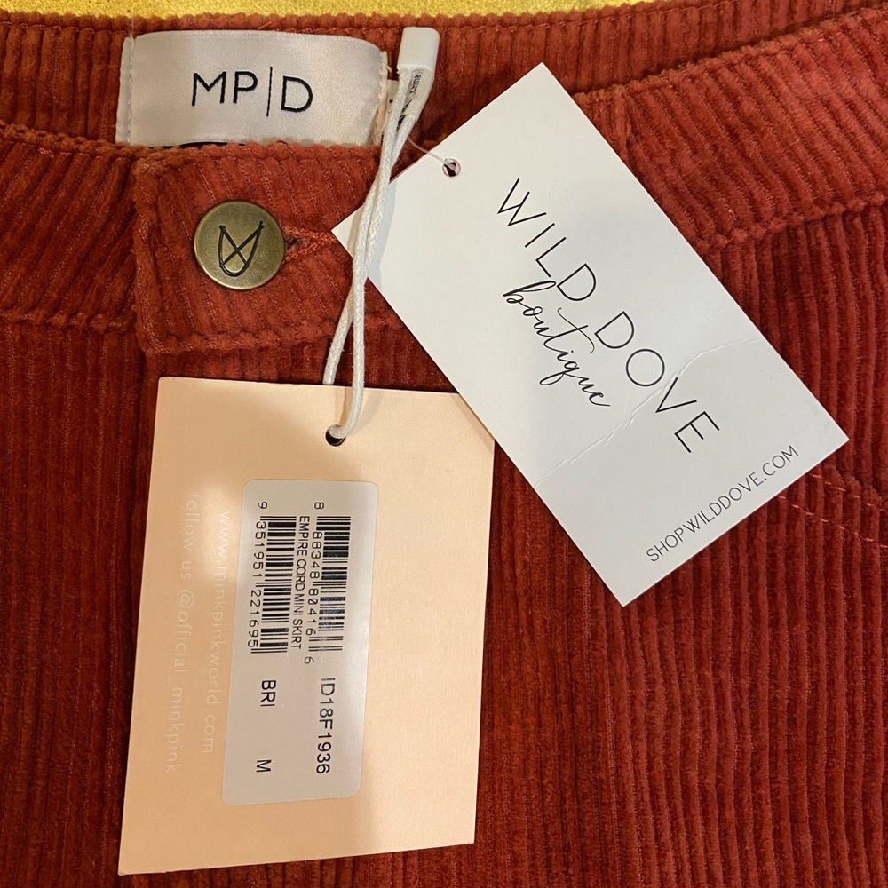 MINK PINK Empire Cord Mini Skirt - Picture 11 of 16